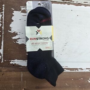 Run Strong by Fox River Midweight Cushion Socks Black Crew M NWT Thermolite